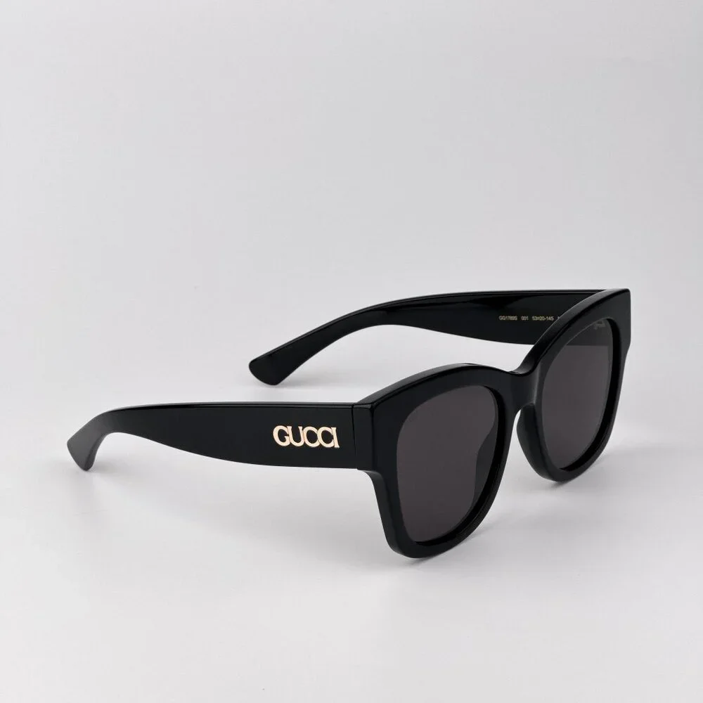 Gucci GG1789S Sunglasses – Black Square Frame Grey Lenses | Model GG1789S 001